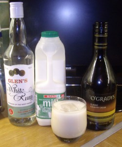 A white russian with no ingredients of a white russian.